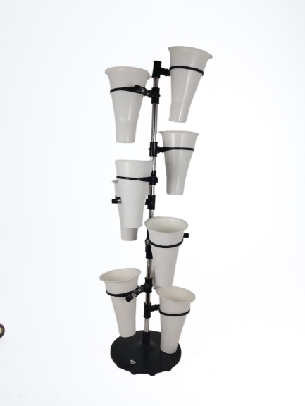 Suport cu 9 ghivece pentru flori