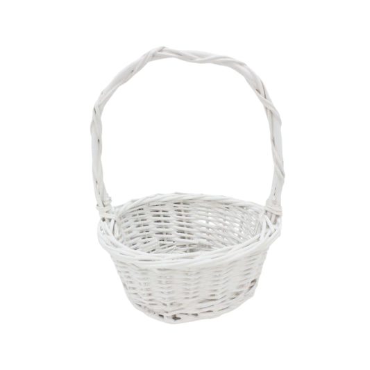 Cos Rotund din Rachita Alb