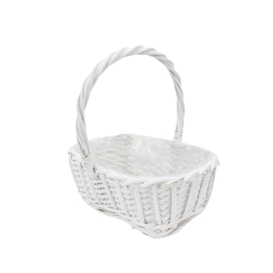 Cos din Rachita Forma Dreptunghiulara Alb