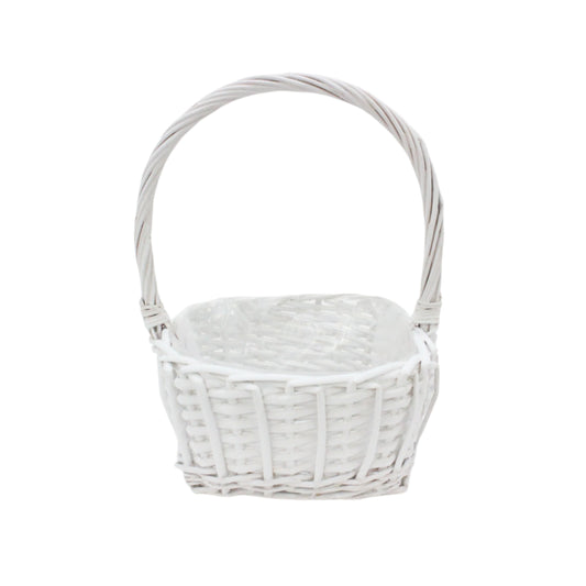 Cos din Rachita Forma Patrata Alb