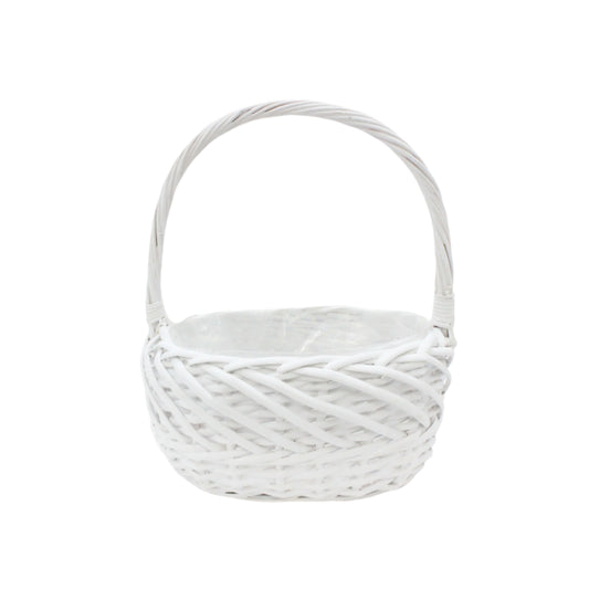 Cos din Rachita Forma Ovala Alb