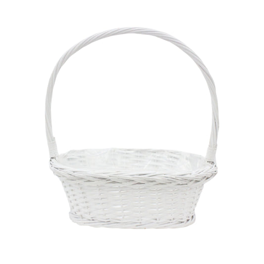 Cos din Rachita Forma Ovala Alb