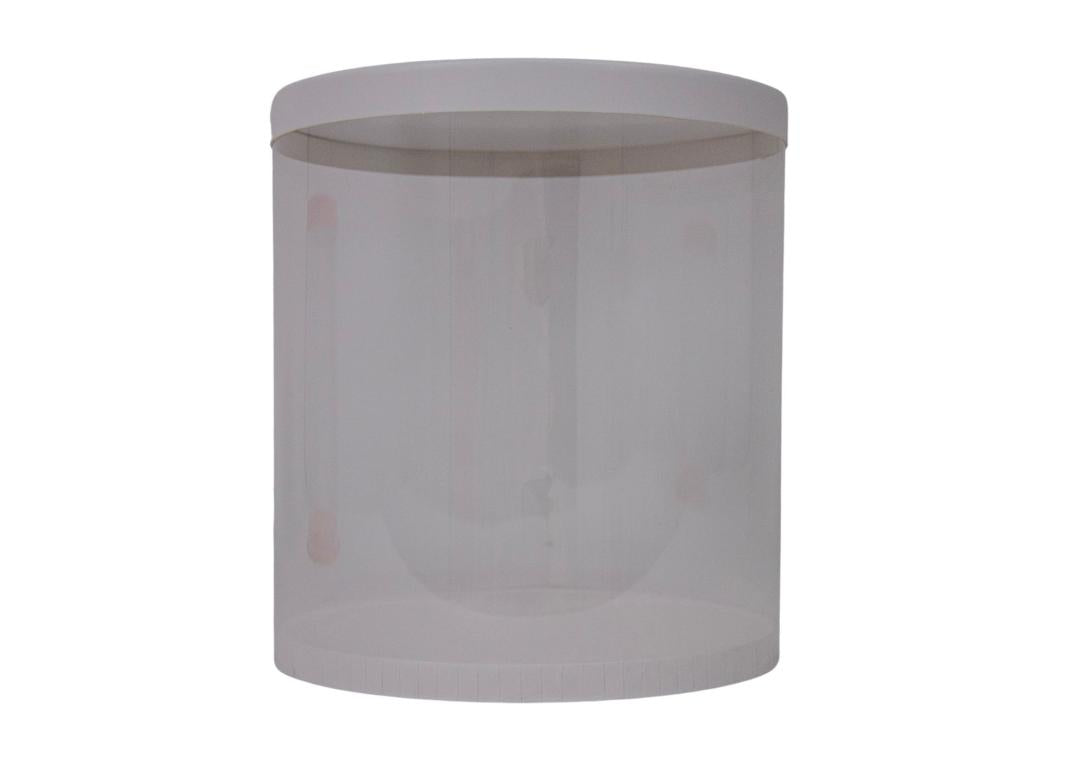 cutie rotunda transparenta medie