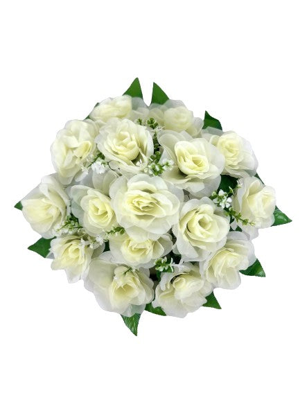 Coronita cu trandafiri din plastic