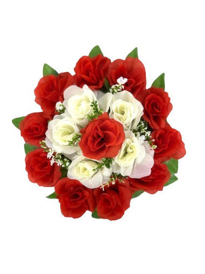 Coronita cu trandafiri din plastic