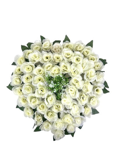 Coronita Funerara Model Inima Alba