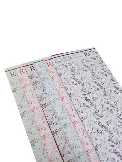 Celofan Patrata Doua Fete Cu Flori Model 55