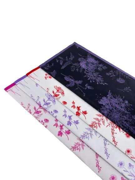 Celofan Premium  Doua Fete  Patrat Cu Frunze Model 46