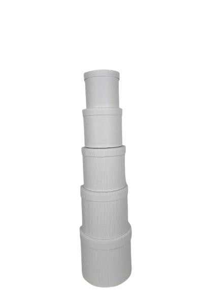 Set 5 Cutii Rotunde Uni pentru Flori