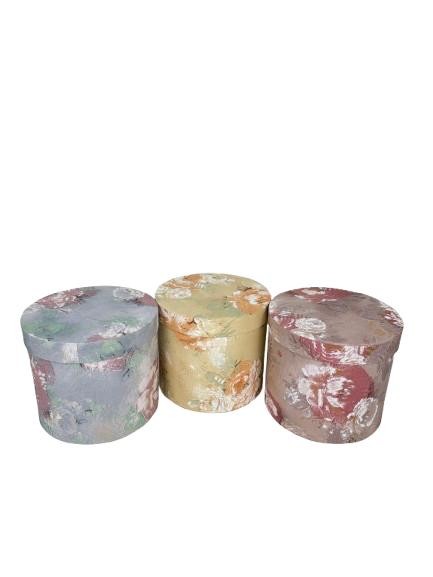 Set 5 Cutii cu Imprimeu Floral pentru Flori