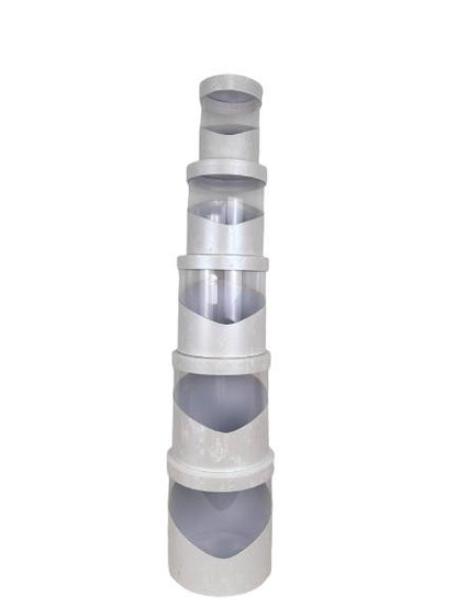 Set 5 Cutii Uni cu Latura Transparenta pentru Flori H17-H25