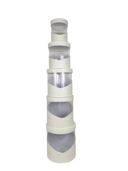 Set 5 Cutii Uni cu Latura Transparenta pentru Flori H17-H25