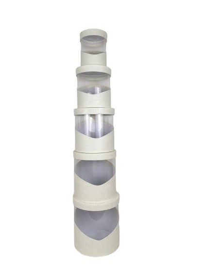 Set 5 Cutii Uni cu Latura Transparenta pentru Flori H17-H25