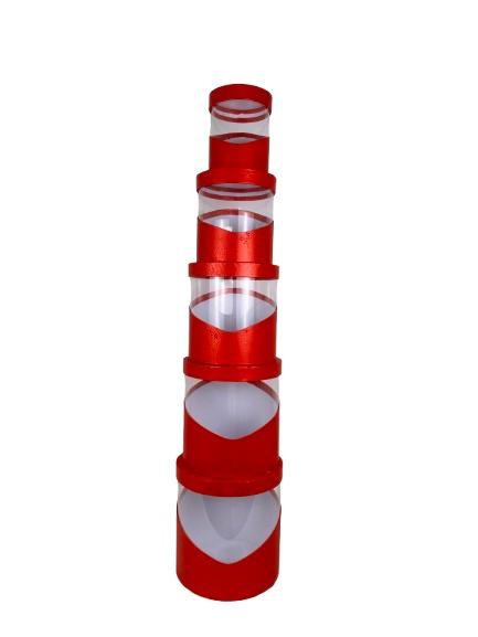 Set 5 Cutii Uni cu Latura Transparenta pentru Flori H17-H25