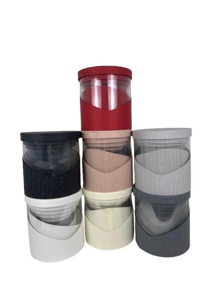 Set 5 Cutii Uni cu Latura Transparenta pentru Flori H17-H25