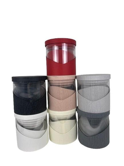 Set 5 Cutii Uni cu Latura Transparenta pentru Flori H17-H25