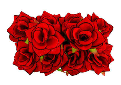 SET 10  Trandafir  Lluxury   Rosu Diminesiuni 11cm